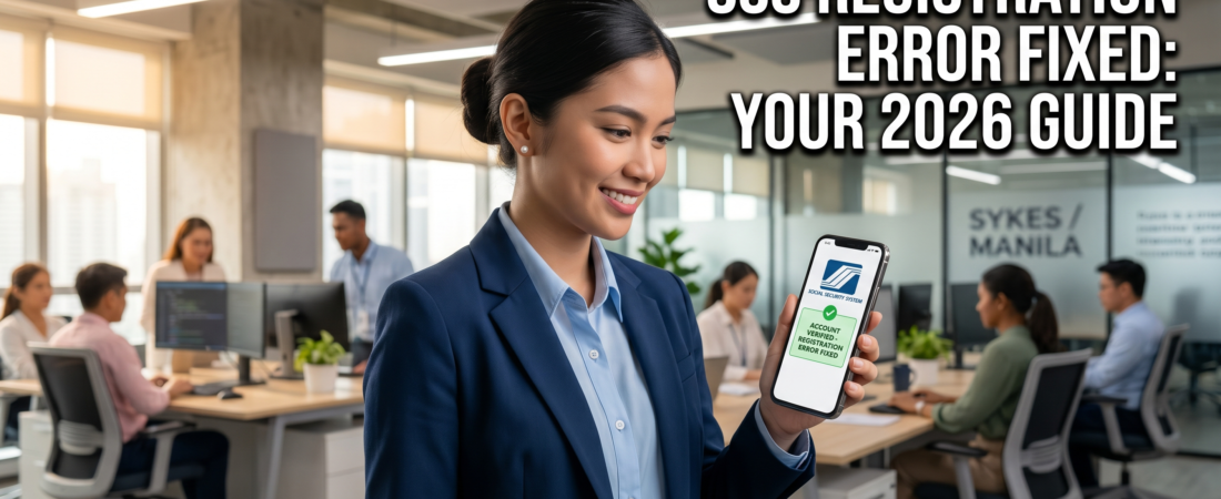 SSS Registration Error REG07: The 2026 Fix for Your Account