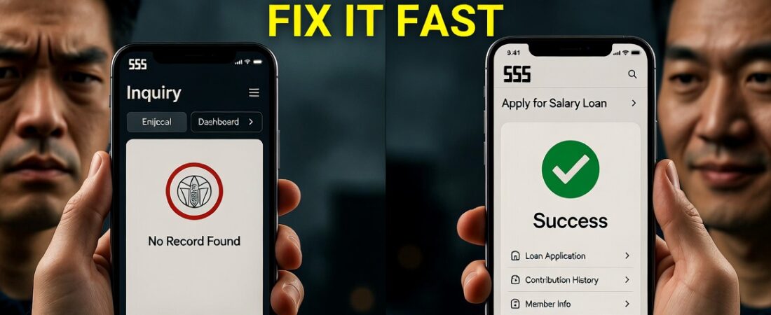 SSS Salary Loan Error? Why Your Dashboard Says “No Application” (2026 Guide)